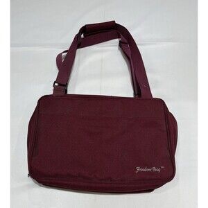 Freedom Bag Makeup Bag Travel Organizer Red Maroon 90s QVC (bag only)